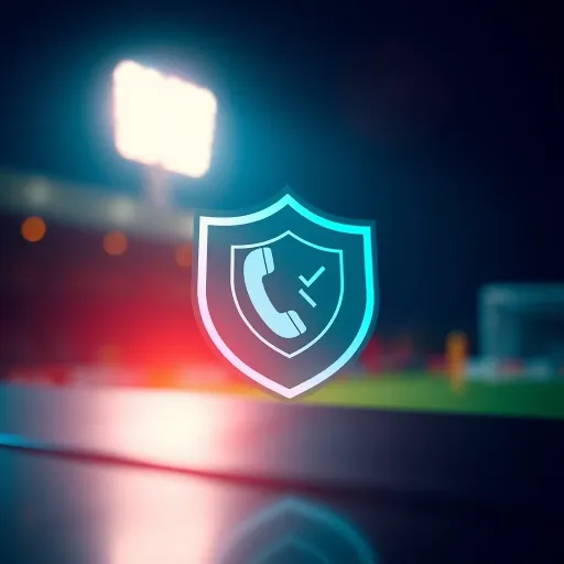 Secure verification badge with phone and shield icons representing identity confirmation