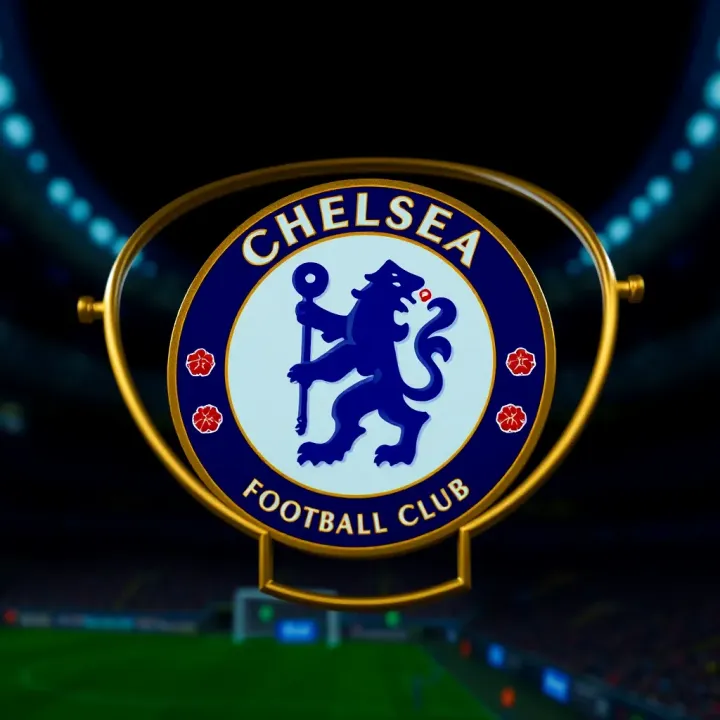 Bet9ja logo intertwined with Chelsea Football Club emblem symbolizing partnership