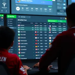 Bet9ja football betting interface showing various betting markets