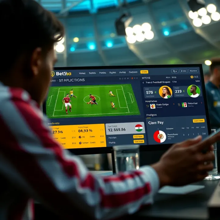 Online betting platform interface showing football match odds and analytics