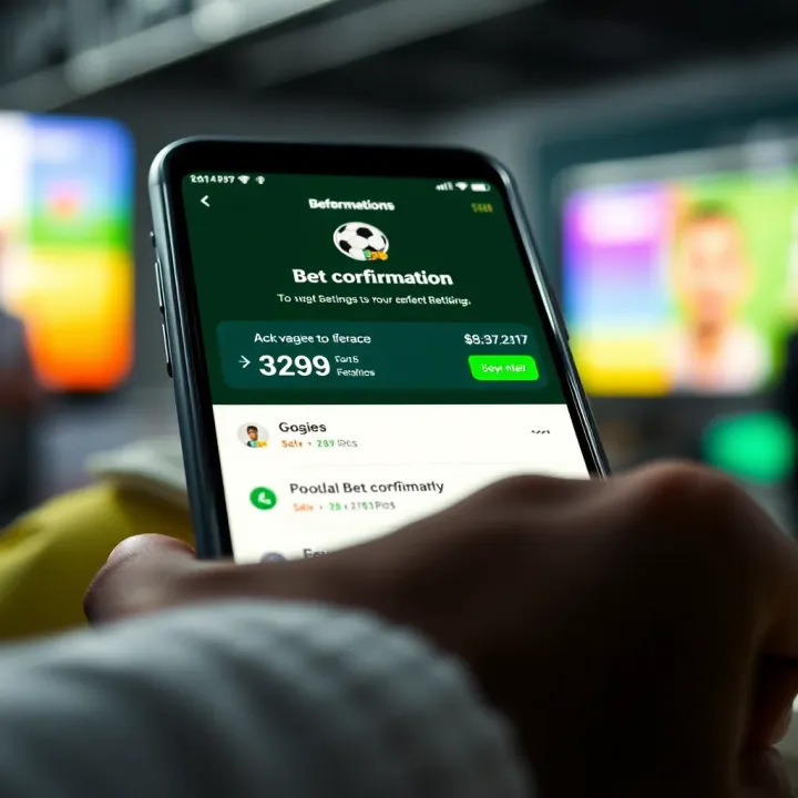 Visual representation of boosting betting strategy with successful bet confirmations on a mobile device