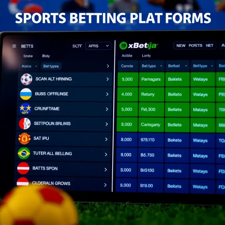 Comparison of sports betting platforms showing various sports icons and betting options
