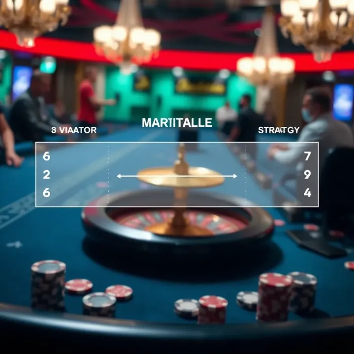 Diagram illustrating the martingale betting strategy applied to Aviator gameplay