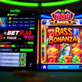 Comparison of Bet9ja sportsbook interface with Big Bass Bonanza slot game screen