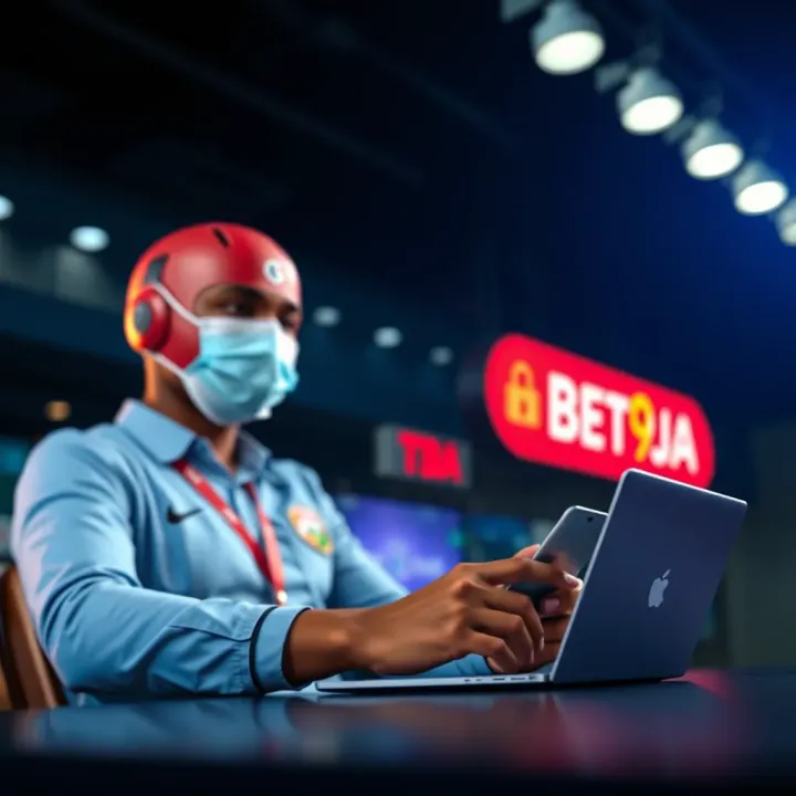 Illustration of secure online payment options for funding Bet9ja account