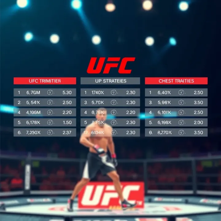 Illustration of popular UFC betting types with highlighted odds and strategies