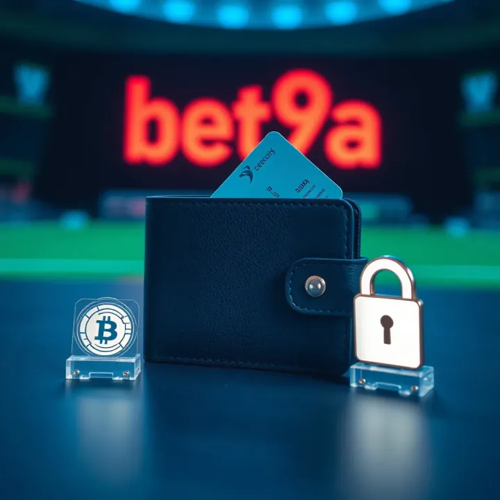 Digital wallet and secure transaction icons representing safe deposits and withdrawals