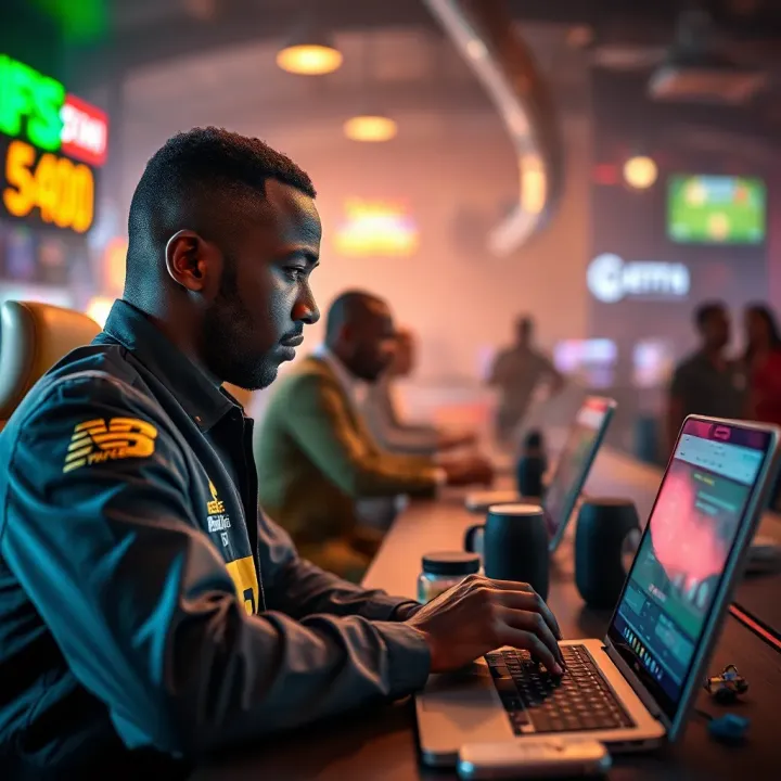 Illustration of secure online payment methods for Nigerian online gambling platforms