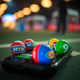 Icons representing telecom providers MTN, Glo, Airtel, and 9mobile around a smartphone