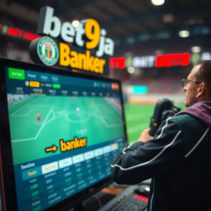 Graphic illustrating a confident sports betting prediction marked as a banker bet on a digital betting platform